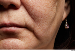 Face Mouth Cheek Skin Woman Asian Chubby Wrinkles Studio photo references